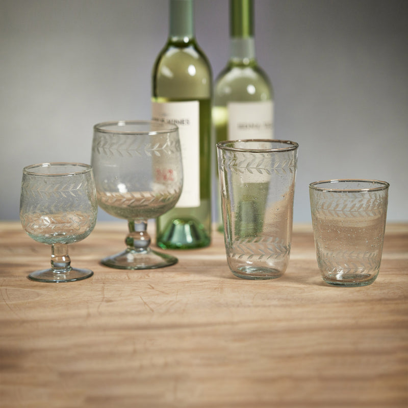 media image for colette hand made w etched white wine glasses set of 4 by zodax in 7382 3 298