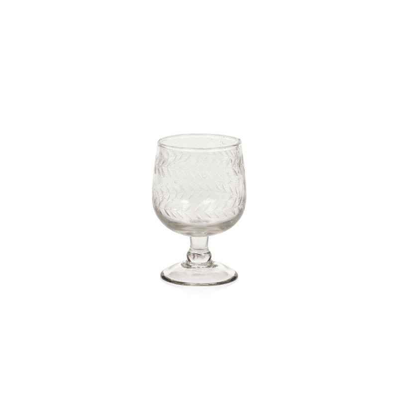 media image for colette hand made w etched white wine glasses set of 4 by zodax in 7382 1 278