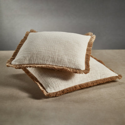 product image for amaranth fringed cotton and jute throw pillows set of 2 by zodax in 7400 2 21