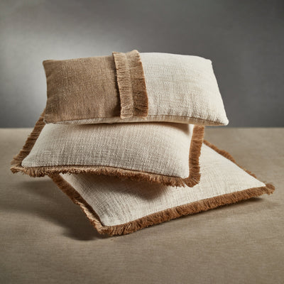 product image for amaranth fringed cotton and jute throw pillows set of 2 by zodax in 7400 3 78