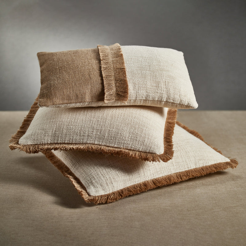 media image for amaranth fringed cotton and jute throw pillows set of 2 by zodax in 7400 3 267