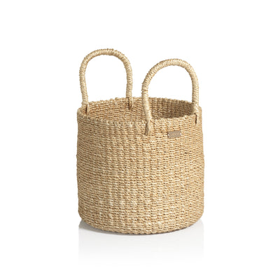 product image for lucena round abaca basket by zodax ncx 3021 1 21
