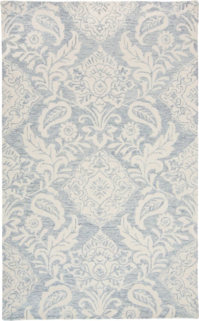 media image for Natal Hand Tufted Blue and Ivory Rug by BD Fine Flatshot Image 1 222