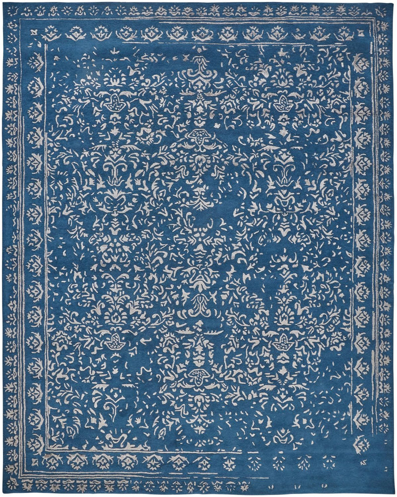 media image for Khalo Hand Tufted Blue and Gray Rug by BD Fine Flatshot Image 1 279