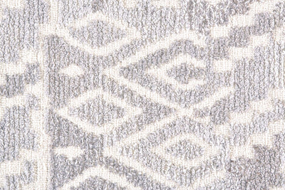 product image for Palatez Hand Tufted Gray and White Rug by BD Fine Texture Image 1 5