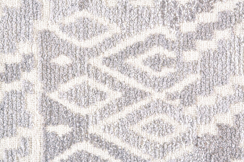 media image for Palatez Hand Tufted Gray and White Rug by BD Fine Texture Image 1 27