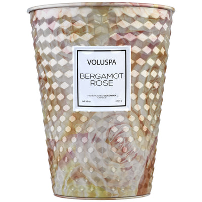 product image of 2 Wick Tin Table Candle in Bergamot Rose design by Voluspa 555