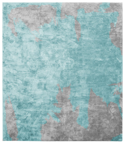 product image of Action Caccia Hand Knotted Rug in Blue design by Second Studio - BURKE DECOR 58