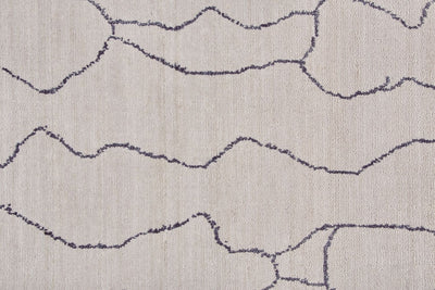 product image for Miska Hand Woven Ivory and Gray Rug by BD Fine Texture Image 1 5