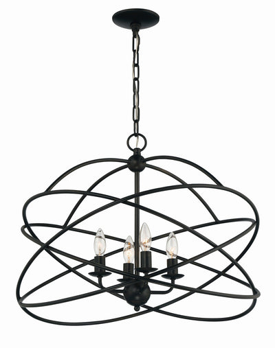 product image for Anson 4 Light Contemporary Statement Chandelier By Lumanity 3 22