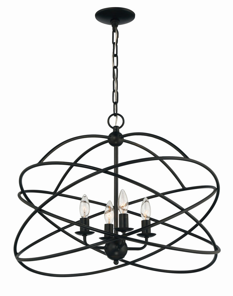 media image for Anson 4 Light Contemporary Statement Chandelier By Lumanity 3 290