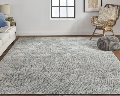 product image for Huntley Hand Woven Gray and Green Rug by BD Fine Roomscene Image 1 8