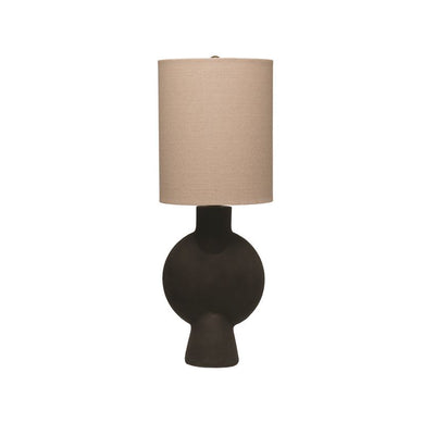 product image of matte black terracotta table lamp 1 530