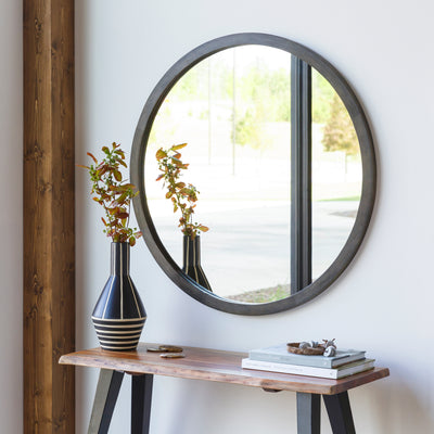 product image for Atticus ATU-001 Round Mirror in Natural by Surya 54
