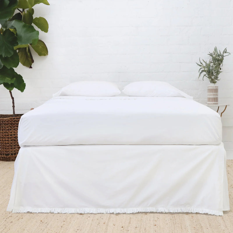 media image for Audrey Cotton Percale Bedskirt 1 271