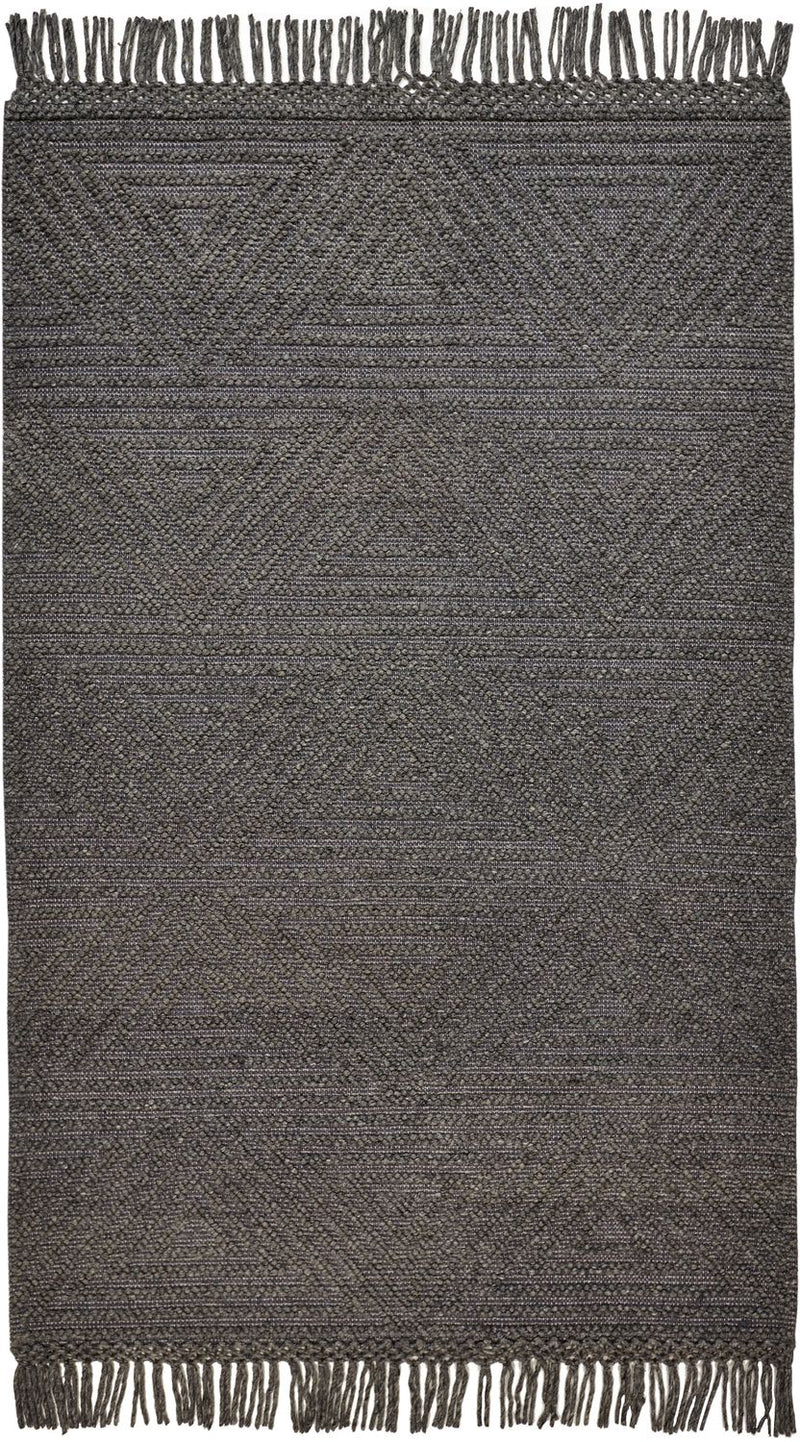 media image for Lavinda Hand Woven Charcoal Gray Rug by BD Fine Flatshot Image 1 272