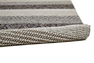 product image for Genet Hand Woven Chracoal Gray and Tan Rug by BD Fine Roll Image 1 44