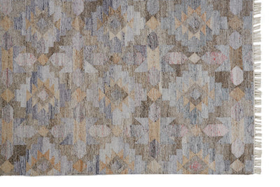 product image for Elstow Hand Woven Blue and Tan Rug by BD Fine Corner Image 1 96