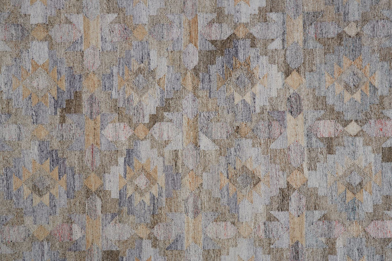 media image for Elstow Hand Woven Blue and Tan Rug by BD Fine Texture Image 1 258