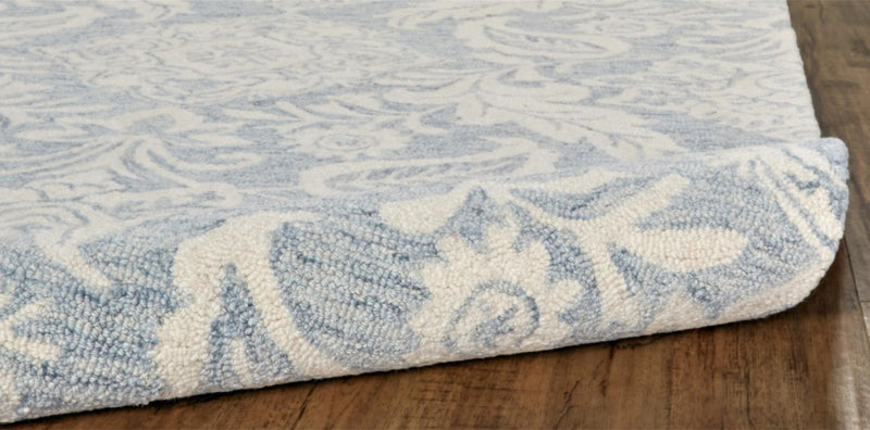 media image for Natal Hand Tufted Blue and Ivory Rug by BD Fine Roll Image 1 219