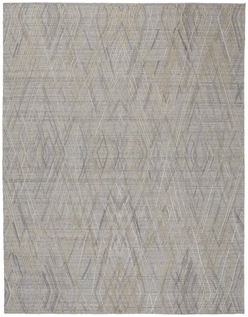 media image for Huntley Hand Woven Gray and Taupe Rug by BD Fine Flatshot Image 1 274