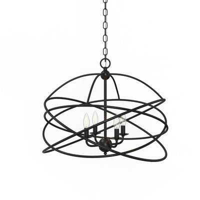 product image for Anson 4 Light Contemporary Statement Chandelier By Lumanity 7 92