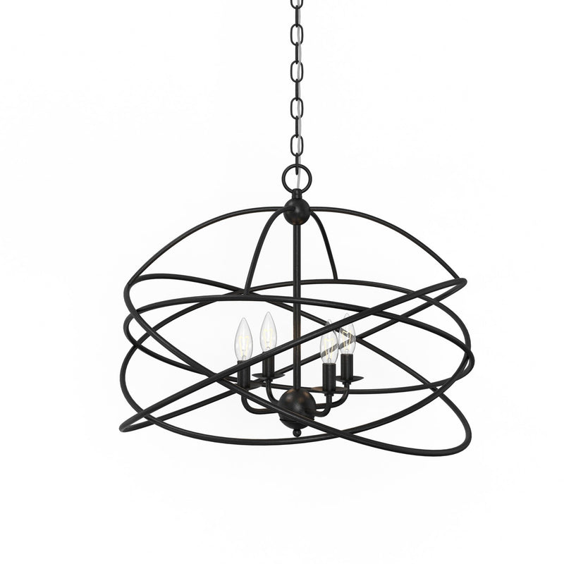 media image for Anson 4 Light Contemporary Statement Chandelier By Lumanity 7 292