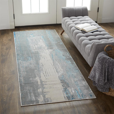 product image for Aurelian Silver and Teal Rug by BD Fine Roomscene Image 1 23