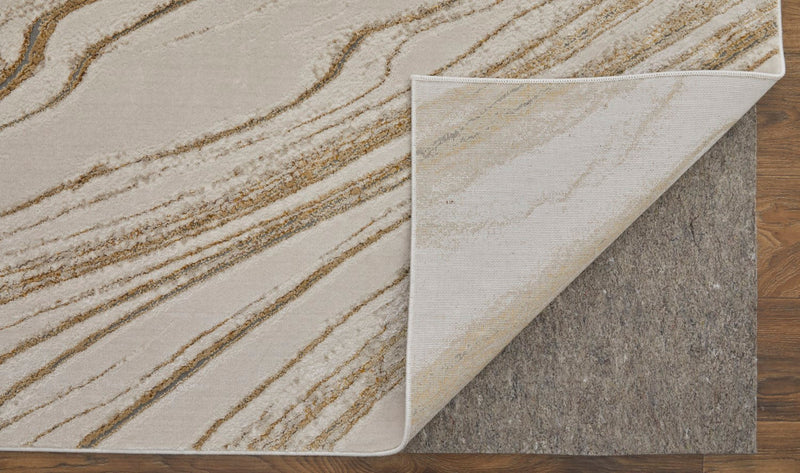 media image for Tripoli Abstract Ivory/Taupe/Gold Rug 3 283