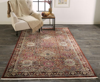 product image for Tessina Rust and Pink Rug by BD Fine Roomscene Image 1 3