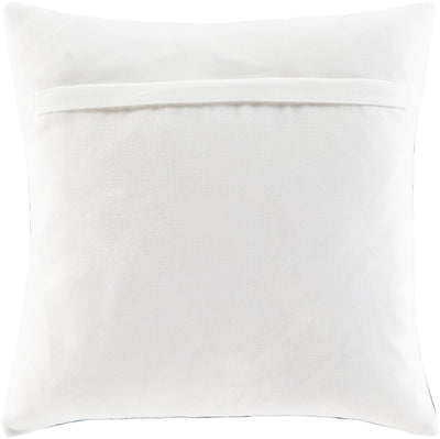 product image for Balliano BLN-003 Woven Square Pillow in White & Teal by Surya 53
