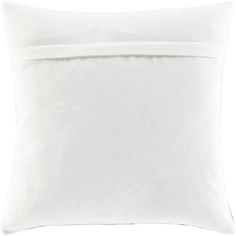media image for Balliano BLN-003 Woven Square Pillow in White & Teal by Surya 257