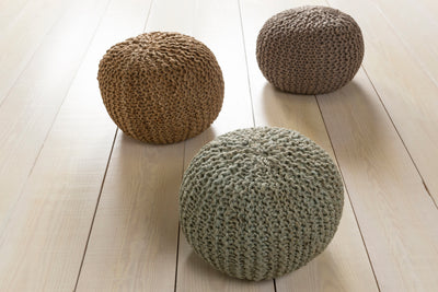 product image for Bermuda BRPF-001 Pouf in Khaki by Surya 82