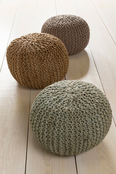 product image for Bermuda BRPF-001 Pouf in Khaki by Surya 58