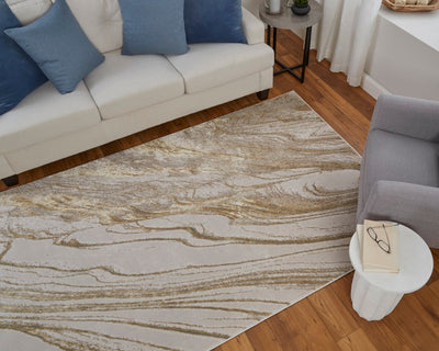 product image for Tripoli Abstract Ivory/Taupe/Gold Rug 10 83