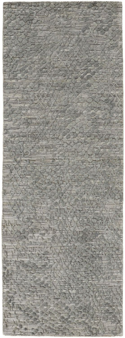 product image for Huntley Hand Woven Gray and Green Rug by BD Fine Flatshot Image 1 84