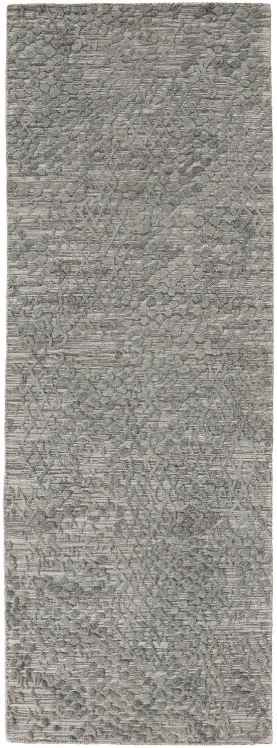 media image for Huntley Hand Woven Gray and Green Rug by BD Fine Flatshot Image 1 253
