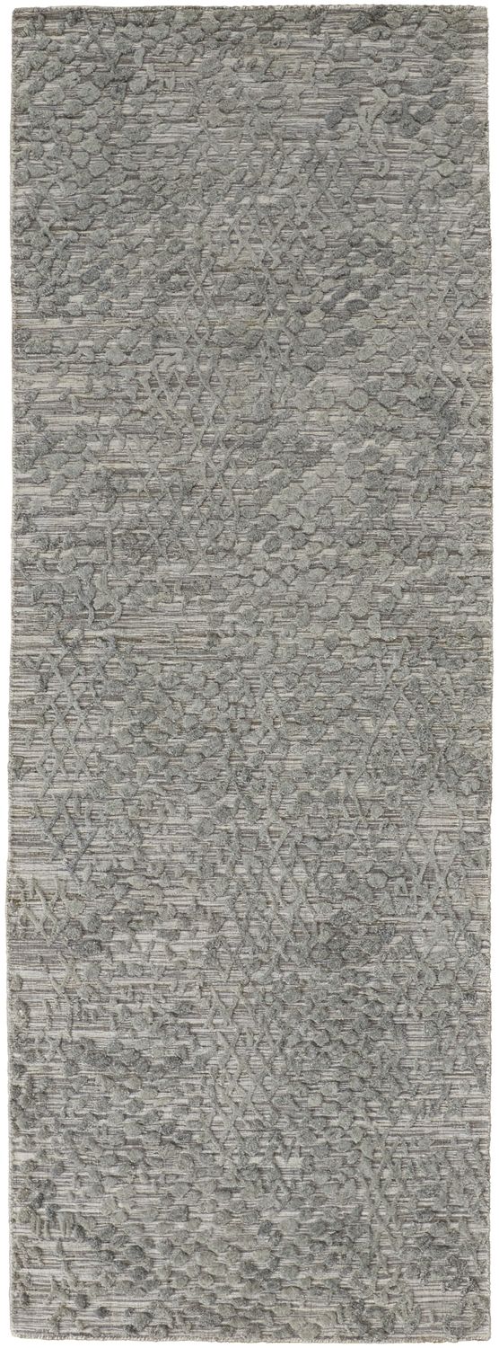 media image for Huntley Hand Woven Gray and Green Rug by BD Fine Flatshot Image 1 238