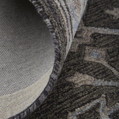 product image for Faris Gray and Blue Rug by BD Fine Roll Image 1 85