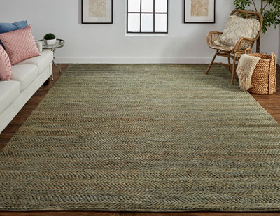 product image for Knox Hand Woven Green and Tan Rug by BD Fine Roomscene Image 1 1