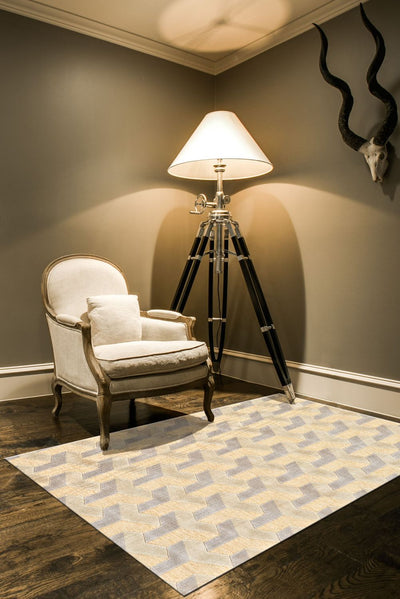 product image for Pellaro Cream and Silver Rug by BD Fine Roomscene Image 1 68