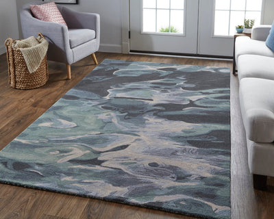 product image for Nakita Hand-Tufted Watercolor Iceberg Green/Mist Blue Rug 6 74