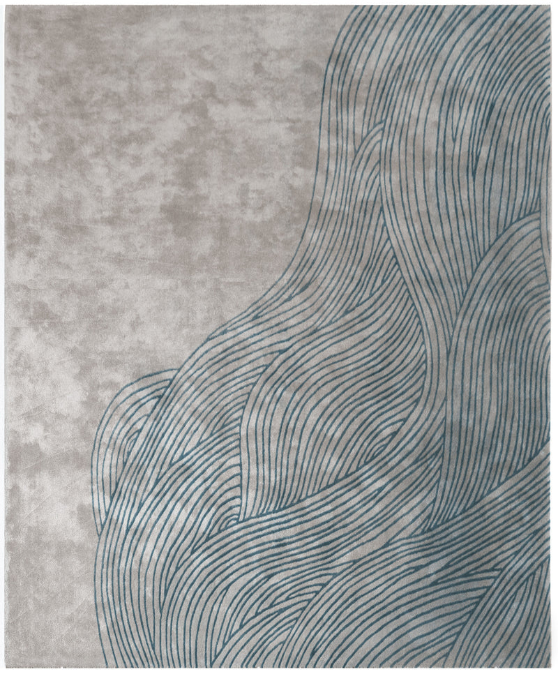 media image for Continua Laguna Hand Tufted Rug in Blue design by Second Studio 215