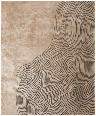 product image of Continua Laguna Hand Tufted Rug in Beige & Black design by Second Studio 58
