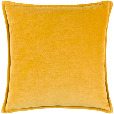 product image of Cotton Velvet Cotton Mustard Pillow Flatshot Image 527