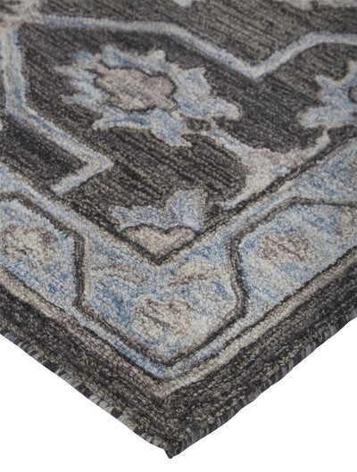 product image for Faris Gray and Blue Rug by BD Fine Corner Image 1 64