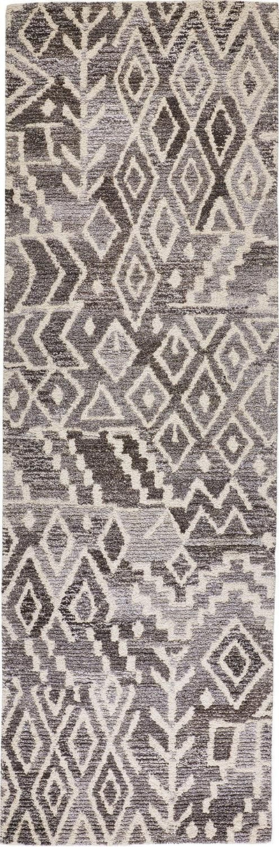 product image for Palatez Hand Tufted Gray and White Rug by BD Fine Flatshot Image 1 8