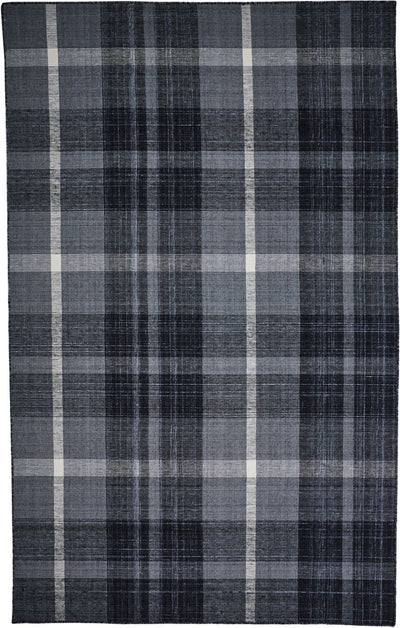 product image of Jens Hand Woven Gray and Black Rug by BD Fine Flatshot Image 1 556