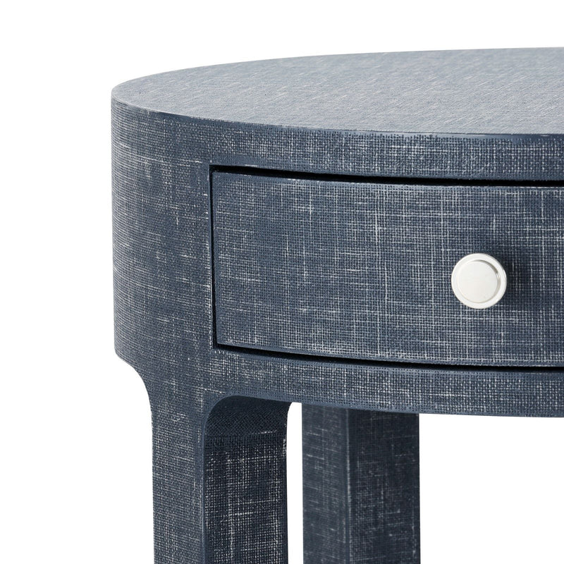 media image for dakota 1 drawer round side table in various colors 10 277
