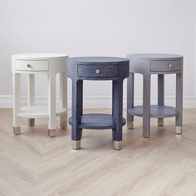 product image for dakota 1 drawer round side table in various colors 13 53